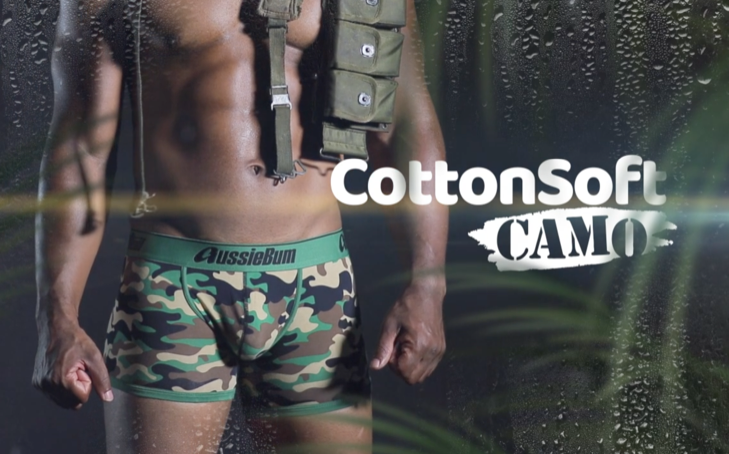 Boxerky AussieBum CottonSoft 2.0 Camo Green6 - kópia_729px